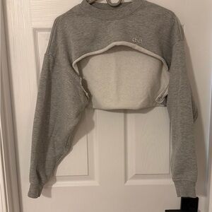 ALO Yoga Gray Sweatshirt Bolero